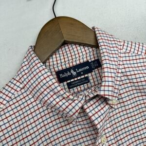Ralph Lauren Oxford Shirt men's 16.5 34x35 XL White Pony OCBD Yarmouth Vintage